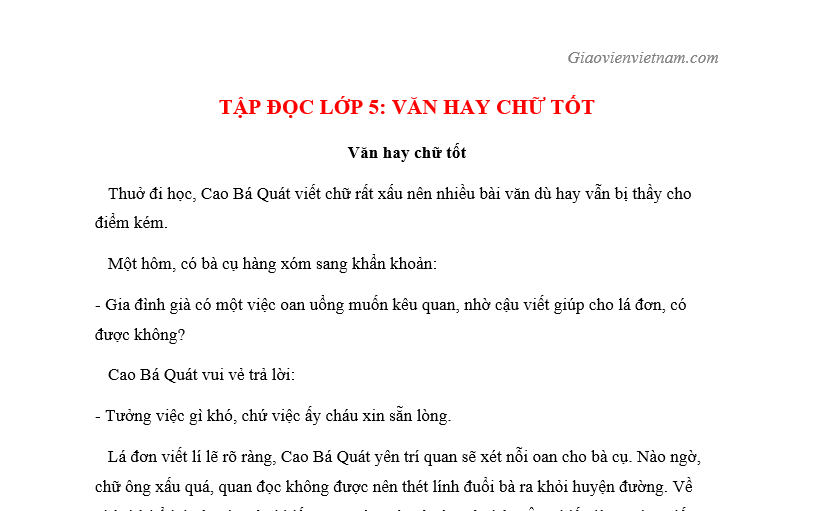 Lớp 4 có học tập viết không