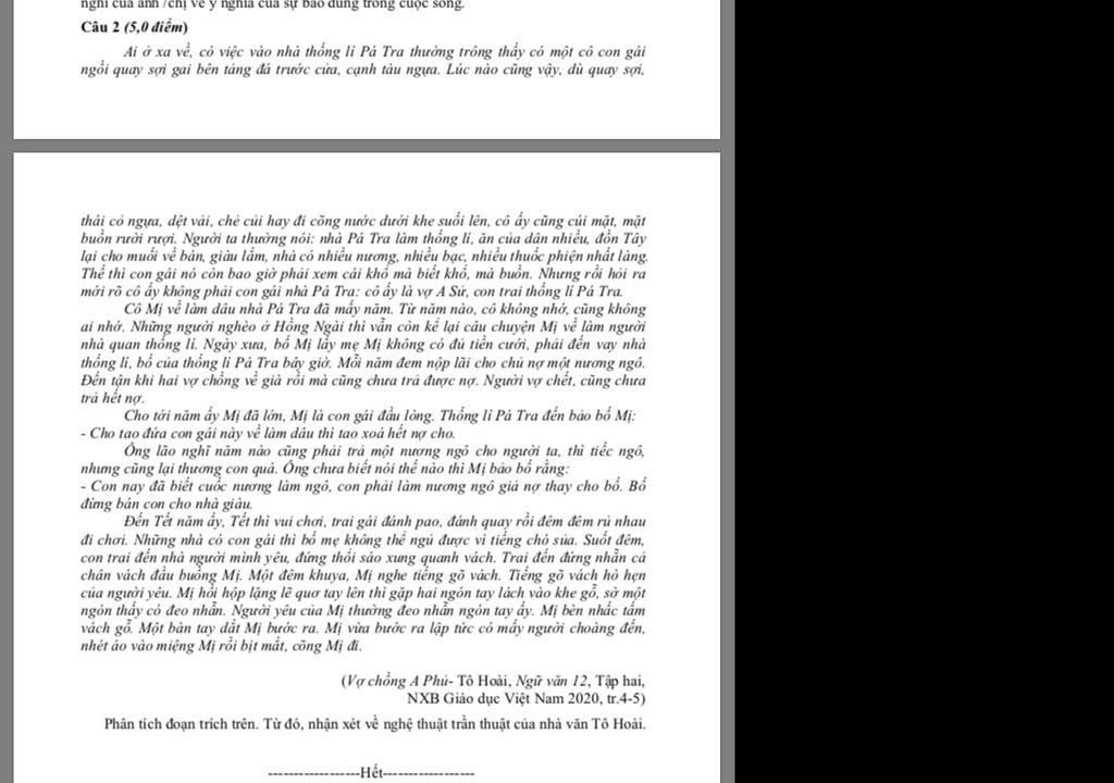 Phân tích Đoạn văn mở Đầu trong 