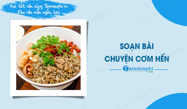 Chuyện cơm hến: văn hóa và Đặc sản huế