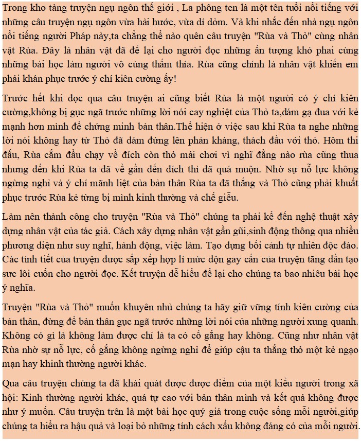 Bài học từ cuộc sống qua truyện ngụ ngôn